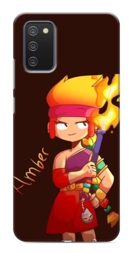 Чехол с картинкой "Amber с факелом" для Samsung Galaxy A03s