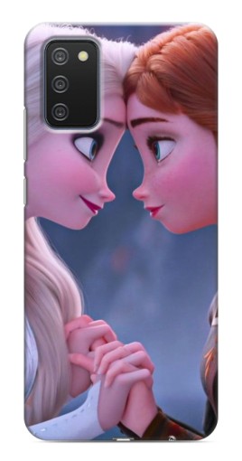 Чехол с принтом "Анна и Ельза" для Samsung Galaxy A03s