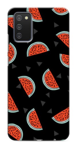 Чехол с принтом "Арбузы на черном" для Samsung Galaxy A03s