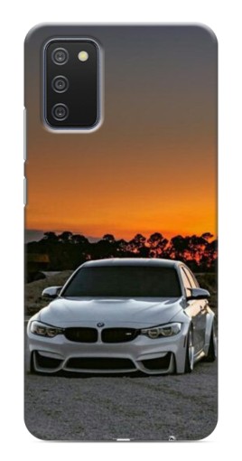 Чехол с печатью "BMW белая" для Samsung Galaxy A03s
