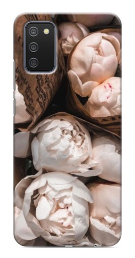 Чехол с картинкой "Букет пионов" для Samsung Galaxy A03s