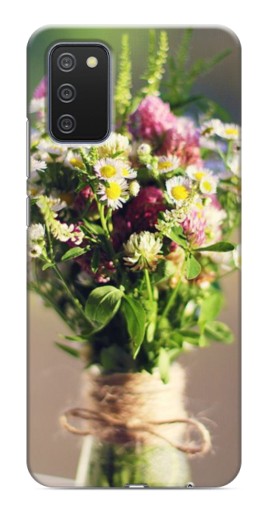 Чехол с картинкой "Букет полевых цветов" для Samsung Galaxy A03s