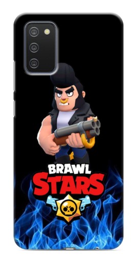 Силиконовый чехол с изображением "Булл в огне" для Samsung Galaxy A03s