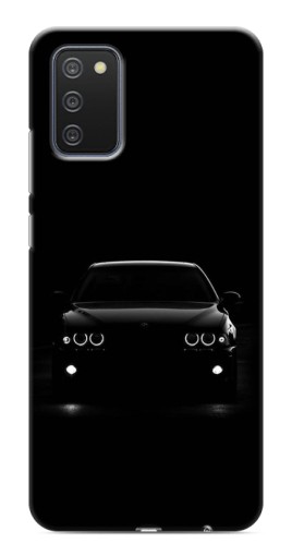 Силиконовый чехол с изображением "Черный бумер" для Samsung Galaxy A03s