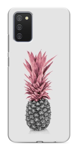Чехол с картинкой "Чёрно-белый ананас" для Samsung Galaxy A03s