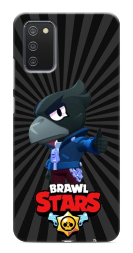 Силиконовый чехол с изображением "Crow Brawl Stars" для Samsung Galaxy A03s
