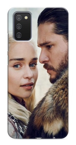 Силиконовый чехол с изображением "Дейнерис и Сноу" для Samsung Galaxy A03s