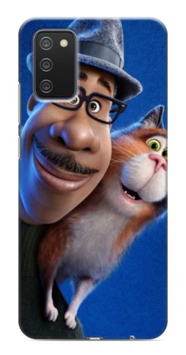 Чехол с печатью "Джо и кот" для Samsung Galaxy A03s