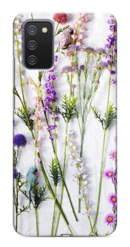 Чехол с принтом "Фон полевых цветов" для Samsung Galaxy A03s