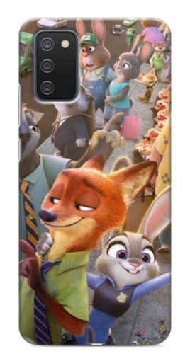 Силиконовый чехол с изображением "Герои Зверополис" для Samsung Galaxy A03s