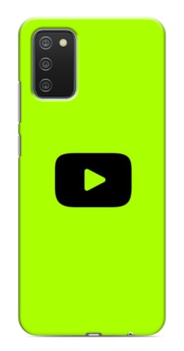 Силиконовый чехол с изображением "Кнопка Ютуба" для Samsung Galaxy A03s