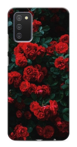 Чехол с картинкой "Красные розы" для Samsung Galaxy A03s