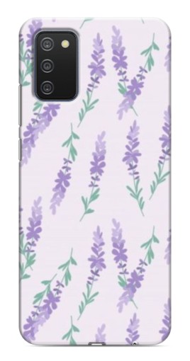 Чехол с картинкой "Лавандовый фон " для Samsung Galaxy A03s