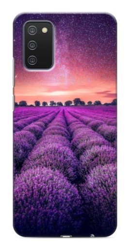 Силиконовый чехол с изображением "Лавандовое поле" для Samsung Galaxy A03s