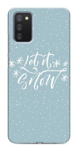 Чехол с принтом "Let it Snow" для Samsung Galaxy A03s
