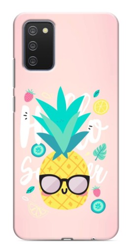 Силиконовый чехол с изображением "Летний ананас" для Samsung Galaxy A03s