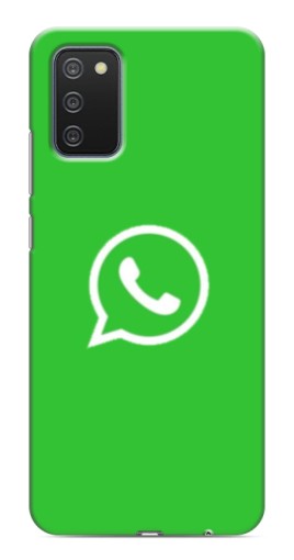 Чехол с принтом "Лого Вацап" для Samsung Galaxy A03s
