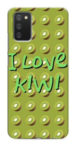 Чехол с картинкой "Love Kiwi" для Samsung Galaxy A03s