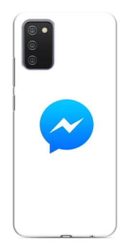 Чехол с принтом "messenger logo" для Samsung Galaxy A03s