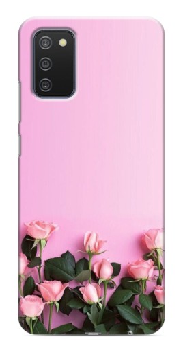 Чехол с картинкой "Нежные розы" для Samsung Galaxy A03s