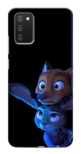 Силиконовый чехол с изображением "Ник и Джуди" для Samsung Galaxy A03s