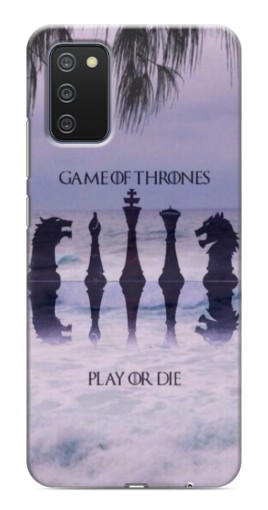 Чехол с картинкой "Play or Die" для Samsung Galaxy A03s