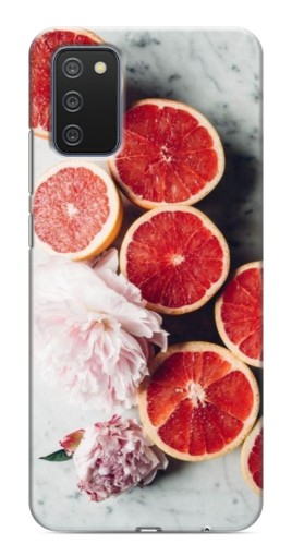 Силиконовый чехол с изображением "Половинки грейпфрутов" для Samsung Galaxy A03s