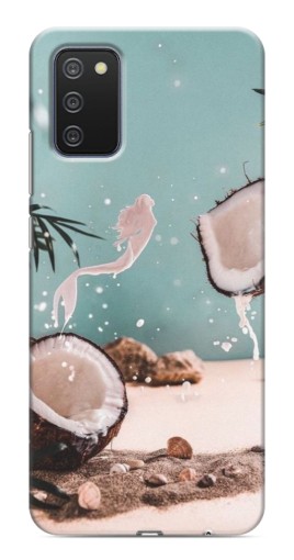Чехол с печатью "Половинки кокоса" для Samsung Galaxy A03s