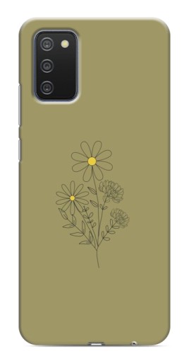 Чехол с картинкой "Рисунок ромашка" для Samsung Galaxy A03s