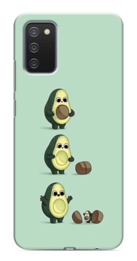 Чехол с картинкой "Рождение авокадо" для Samsung Galaxy A03s