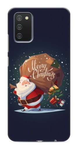 Чехол с печатью "Санта с подарками" для Samsung Galaxy A03s