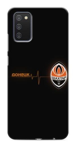 Чехол с картинкой "Шахтер в сердце" для Samsung Galaxy A03s