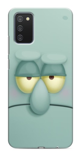 Чехол с картинкой "Сквидвард" для Samsung Galaxy A03s
