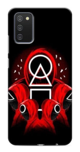 Силиконовый чехол с изображением "Солдаты с игры кальмара" для Samsung Galaxy A03s