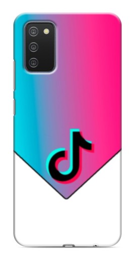 Чехол с картинкой "Tiktok Logo" для Samsung Galaxy A03s