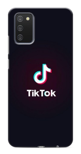 Силиконовый чехол с изображением "TikTok темный" для Samsung Galaxy A03s