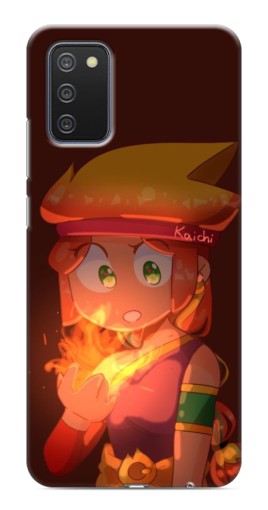 Силиконовый чехол с изображением "Удивлённая Амбер" для Samsung Galaxy A03s