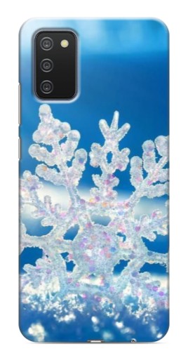 Чехол с картинкой "Яркая снежинка" для Samsung Galaxy A03s