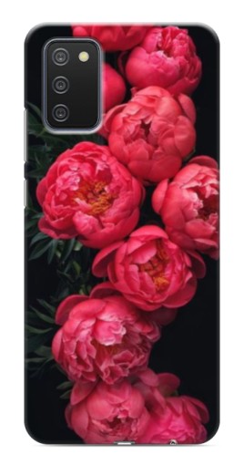Чехол с принтом "Яркие пионы" для Samsung Galaxy A03s