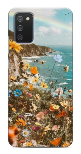 Силиконовый чехол с изображением "Яркие полевые цветы" для Samsung Galaxy A03s