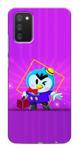 Силиконовый чехол с изображением "Яркий пингвин" для Samsung Galaxy A03s