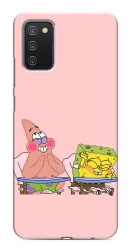 Чехол с принтом "За партой" для Samsung Galaxy A03s
