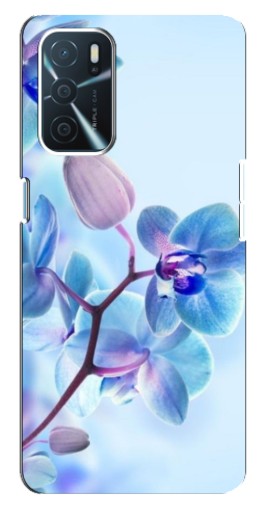 Чехол с принтом "Голубые орхидеи" для Oppo A16