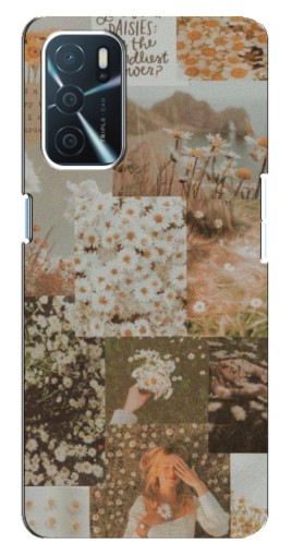 Чехол с принтом "Коллаж ромашек " для Oppo A16