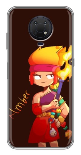 Чехол с печатью "Amber с факелом" для Nokia G10