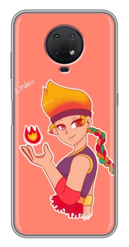 Чехол с печатью "Amber с огоньком" для Nokia G10