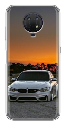 Силиконовый чехол с изображением "BMW белая" для Nokia G10