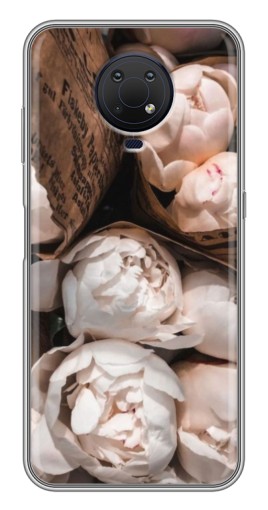 Чехол с принтом "Букет пионов" для Nokia G10