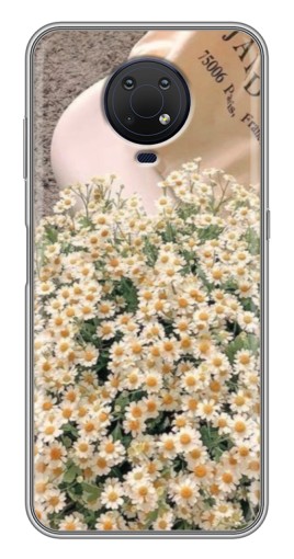 Чехол с картинкой "Букет ромашек" для Nokia G10