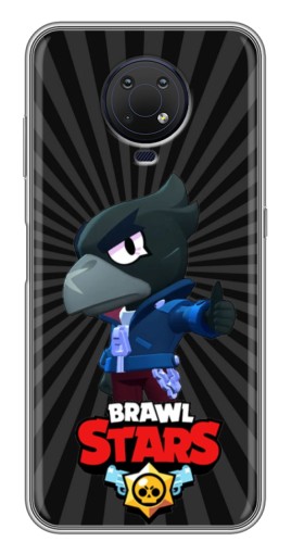 Чехол с печатью "Crow Brawl Stars" для Nokia G10